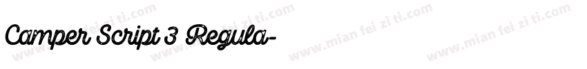 Camper Script 3 Regula字体转换